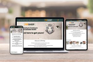 pwshop.london - built and powered by Pulsar Web Works
