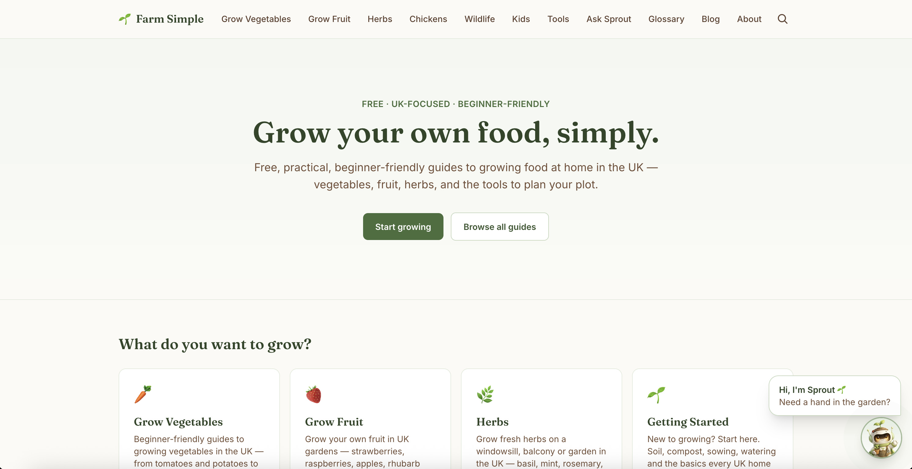 Farm Simple website built by Pulsar Web Works
